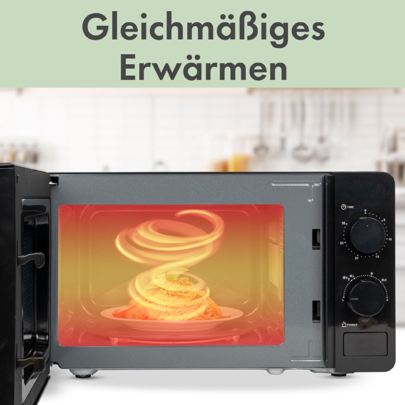 CLATRONIC micro-ondes MW 791, 700 Watt, noir, 20 litres